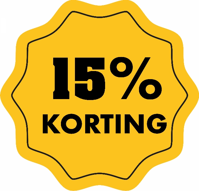 15 % korting